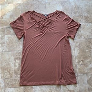 Flowy criss-cross shirt